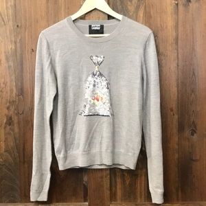 Markus Lupfer sequin fish in a bag sweater